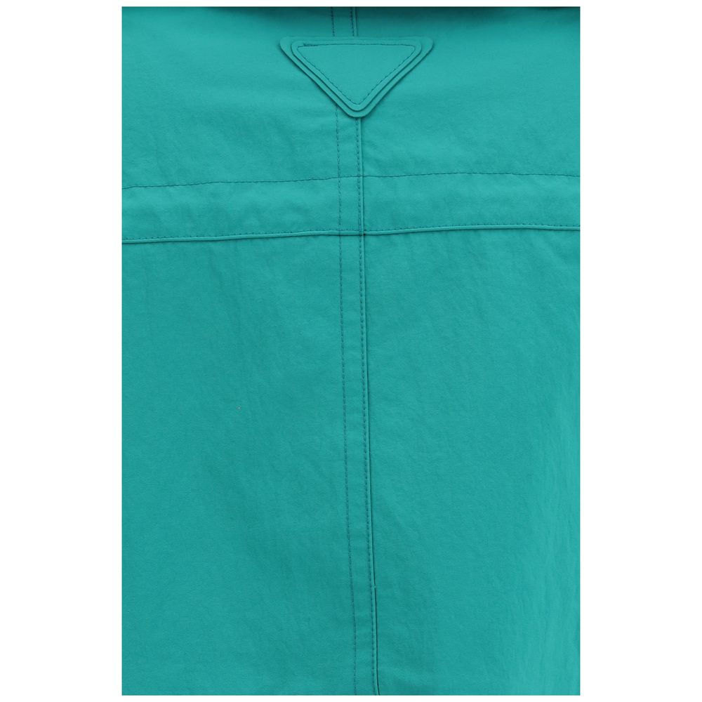 Blue Nylon Coat