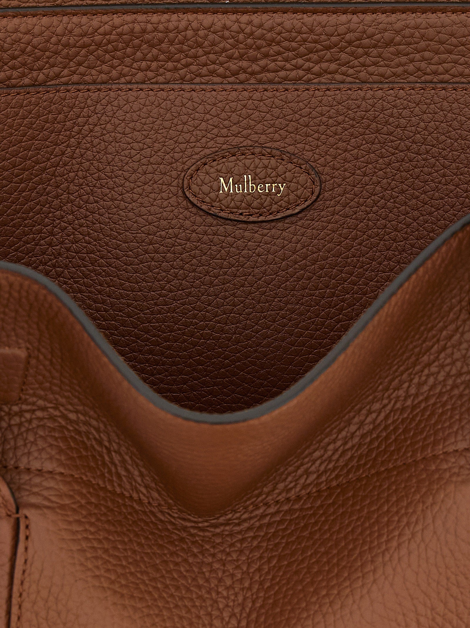 Brown Calfskin Shoulder Bag
