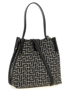 Bicolor Cotton Shoulder Bag