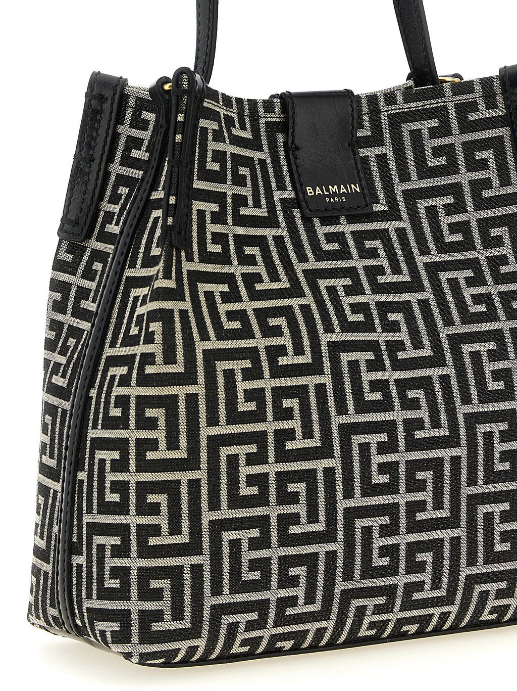 Bicolor Cotton Shoulder Bag