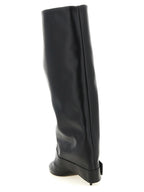 Black Calfskin Over The Knee
