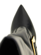 Black Calfskin Over The Knee