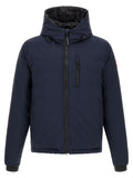 Blue Polyamide Full-Length Jacket