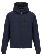 Blue Polyamide Full-Length Jacket
