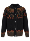 Black Wool Cardigan