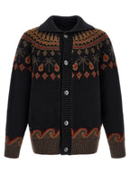 Black Wool Cardigan