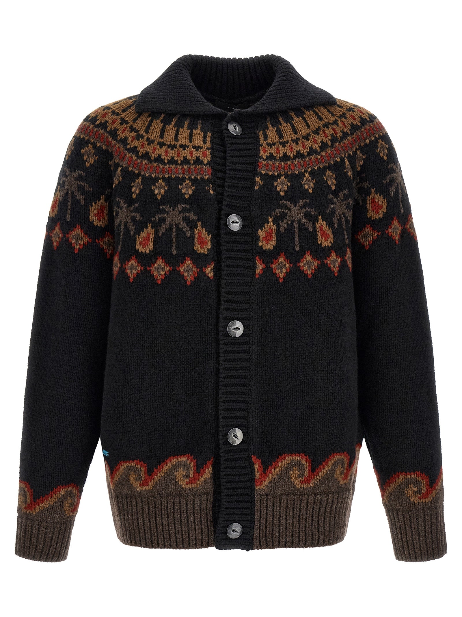 Black Wool Cardigan