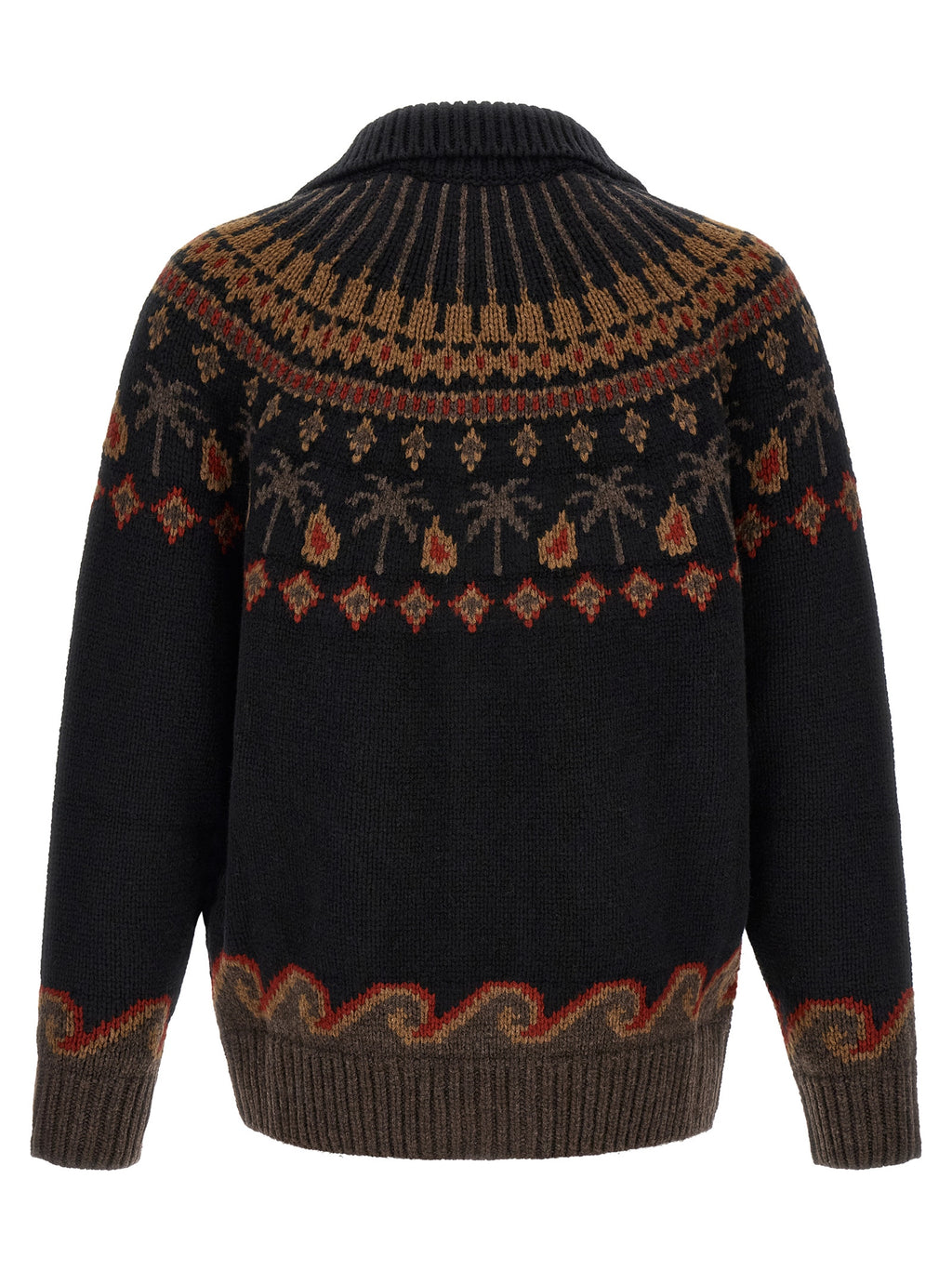 Black Wool Cardigan