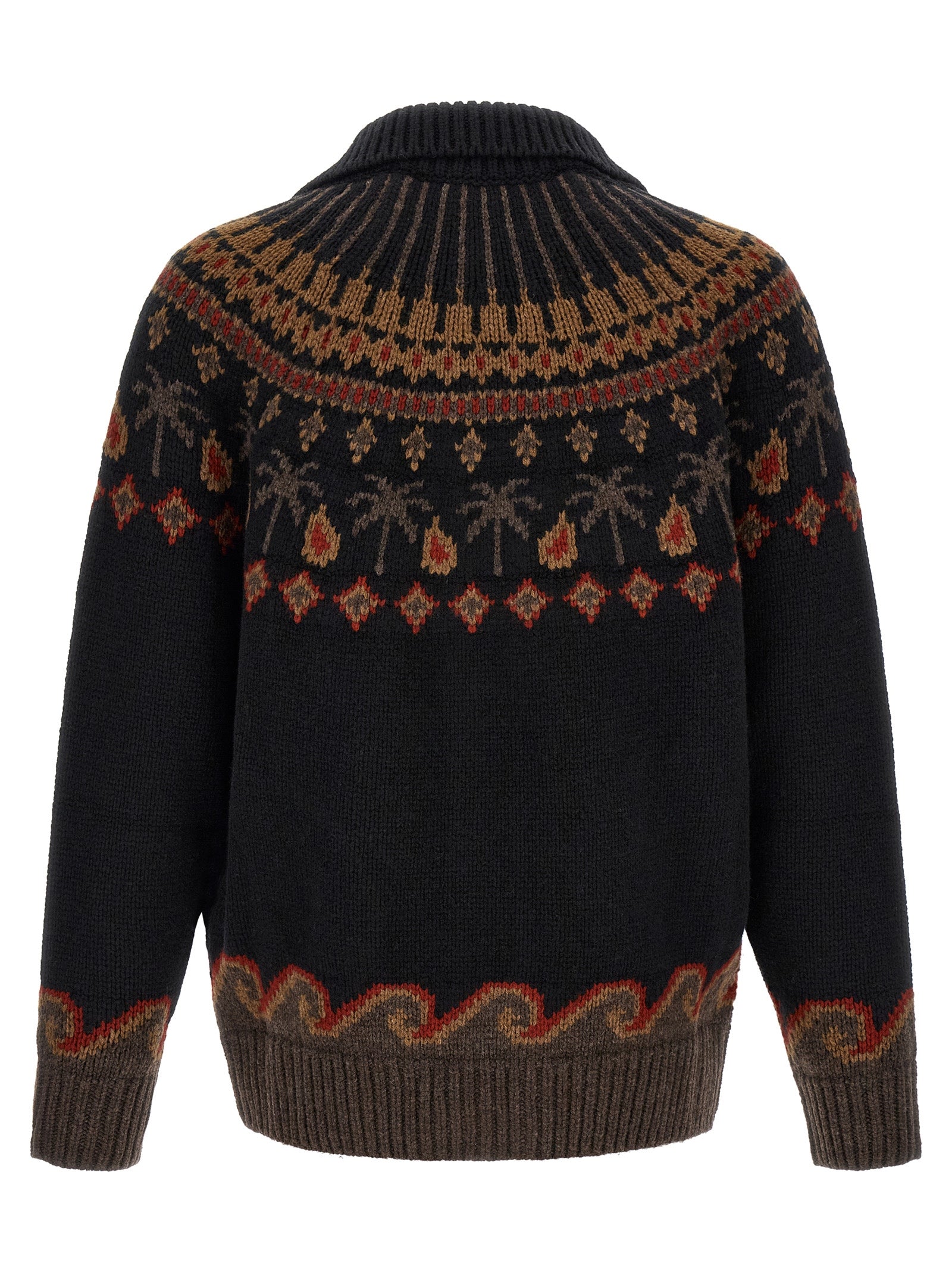 Black Wool Cardigan