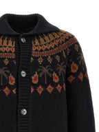Black Wool Cardigan