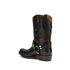 Black Calf Leather Bos Taurus Ankle Boots