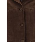 Brown Goatskin Leather Jacket