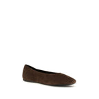 Brown Calf Leather Bos Taurus Ballet Flats
