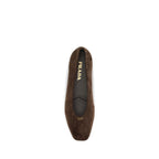 Brown Calf Leather Bos Taurus Ballet Flats