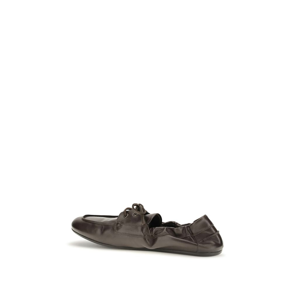Brown Calf Leather Bos Taurus Slip-On Loafers