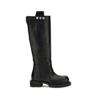 Black Calf Leather Bos Taurus Rain Boots