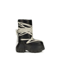 Black Calf Leather Bos Taurus Lace-Up Boots