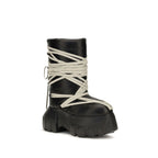 Black Calf Leather Bos Taurus Lace-Up Boots
