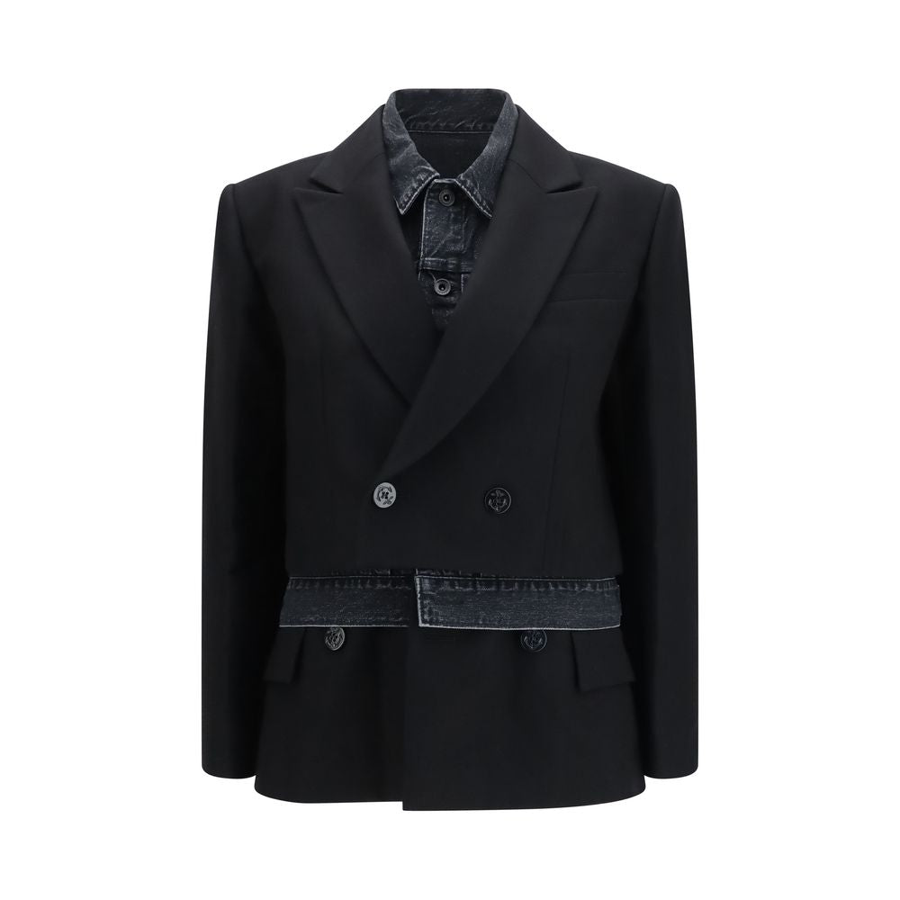 Black Wool Oves Aries Denim Jacket