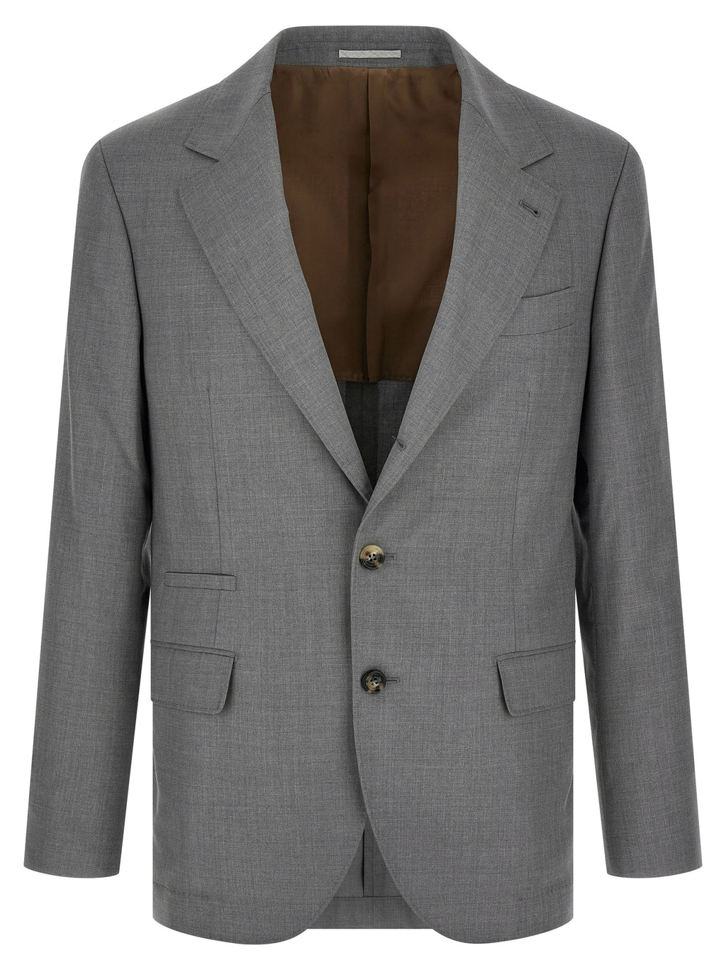 Gray Virgin Wool Blazer