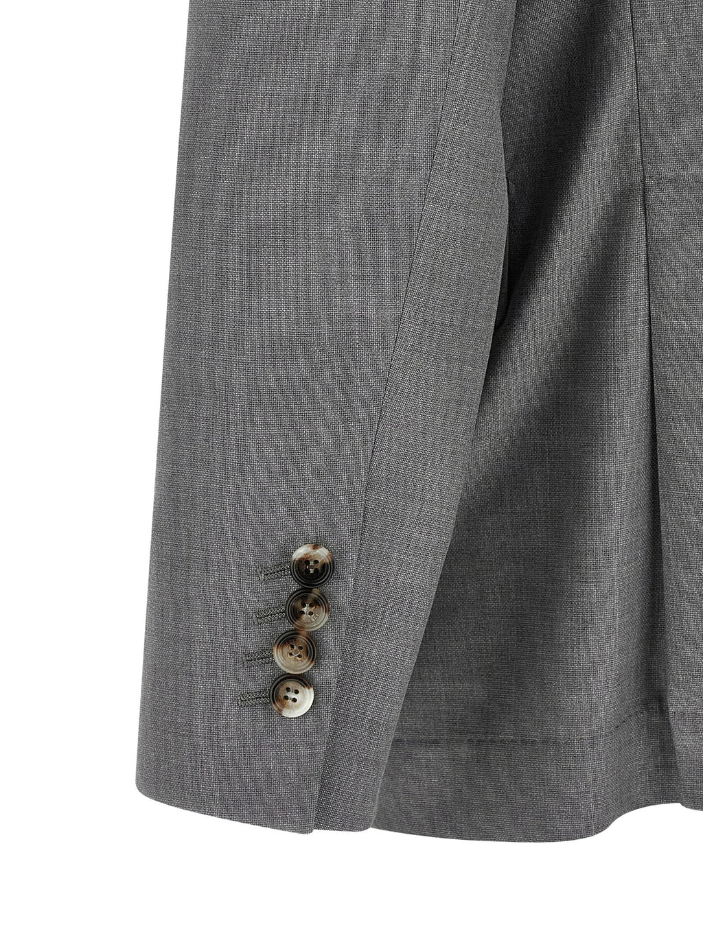 Gray Virgin Wool Blazer