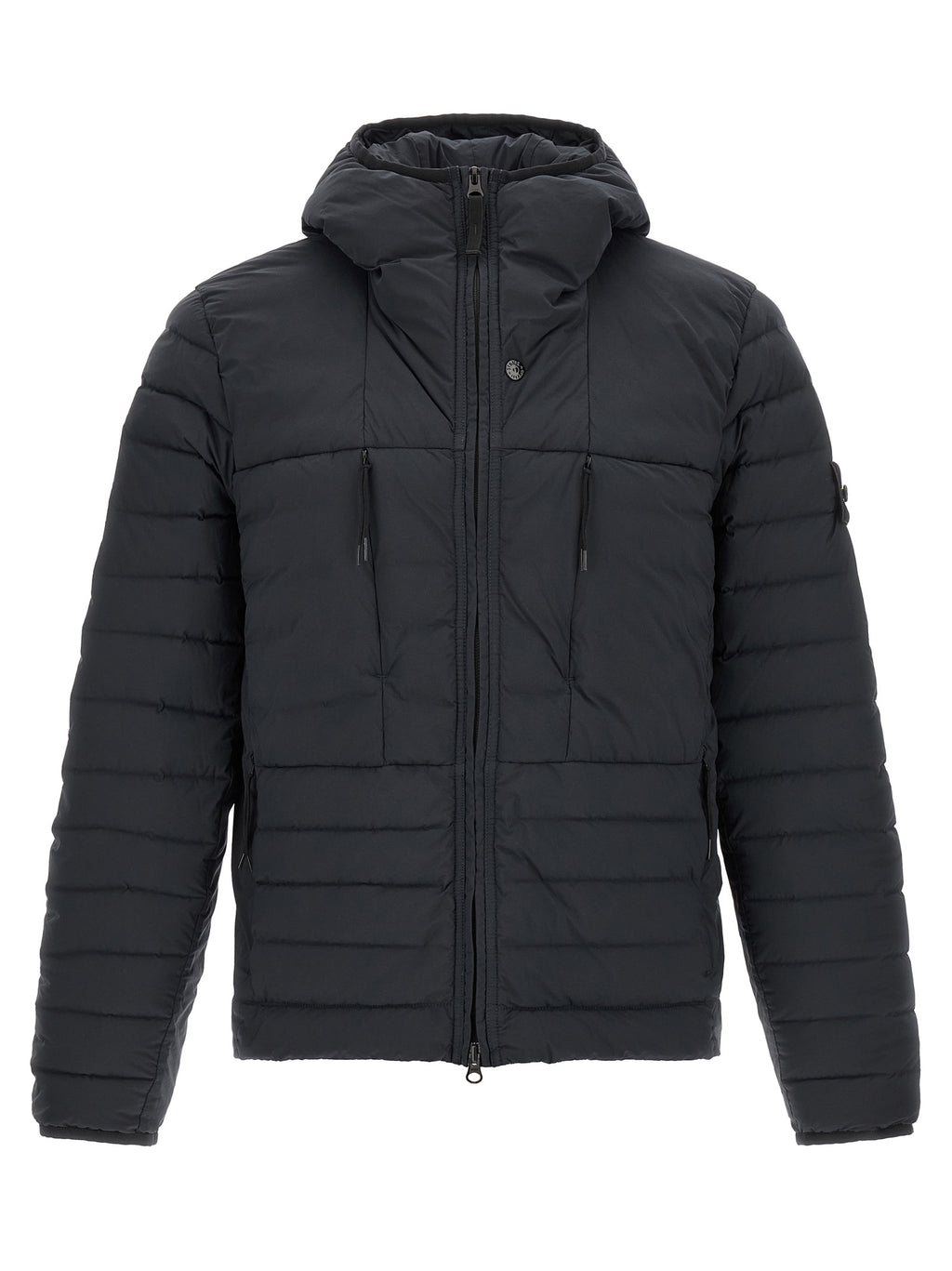 Blue Polyamide Full-Length Jacket