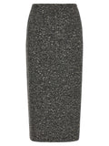 Bicolor Virgin Wool Midi Skirt
