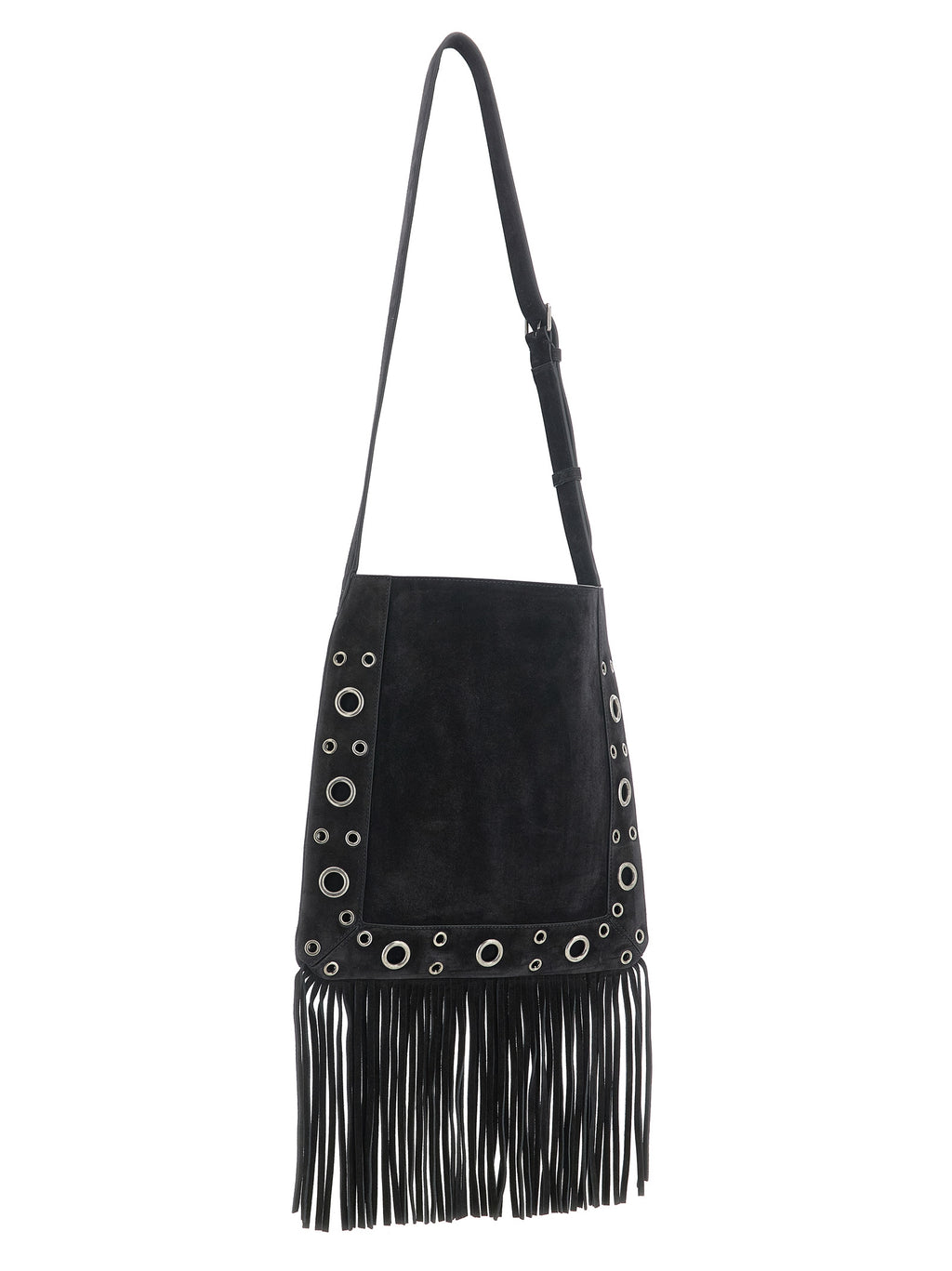 Black Calfskin Shoulder Bag