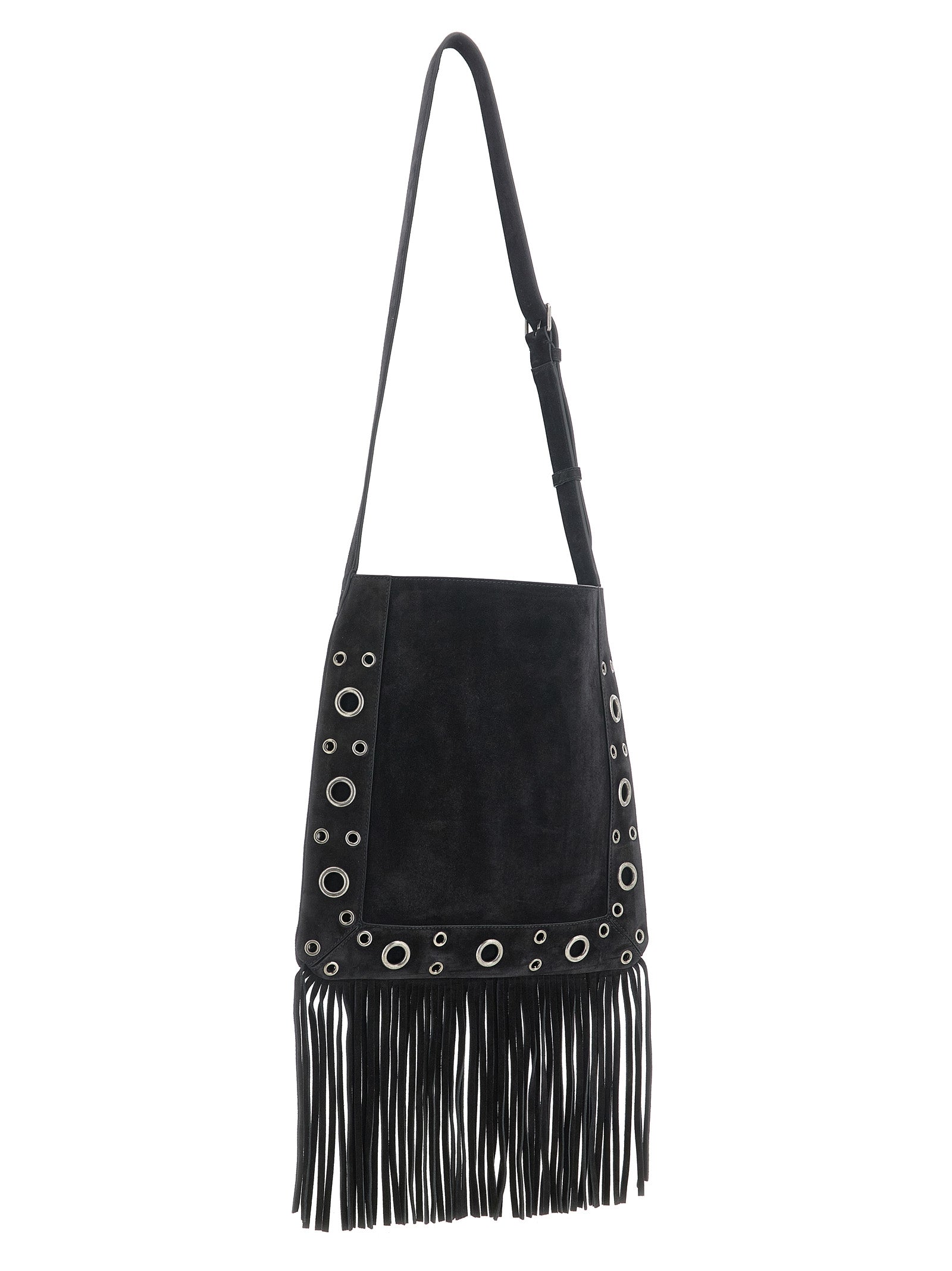 Black Calfskin Shoulder Bag