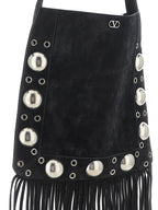Black Calfskin Shoulder Bag