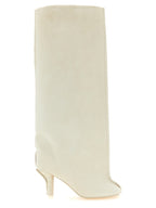 White Cowhide Over The Knee