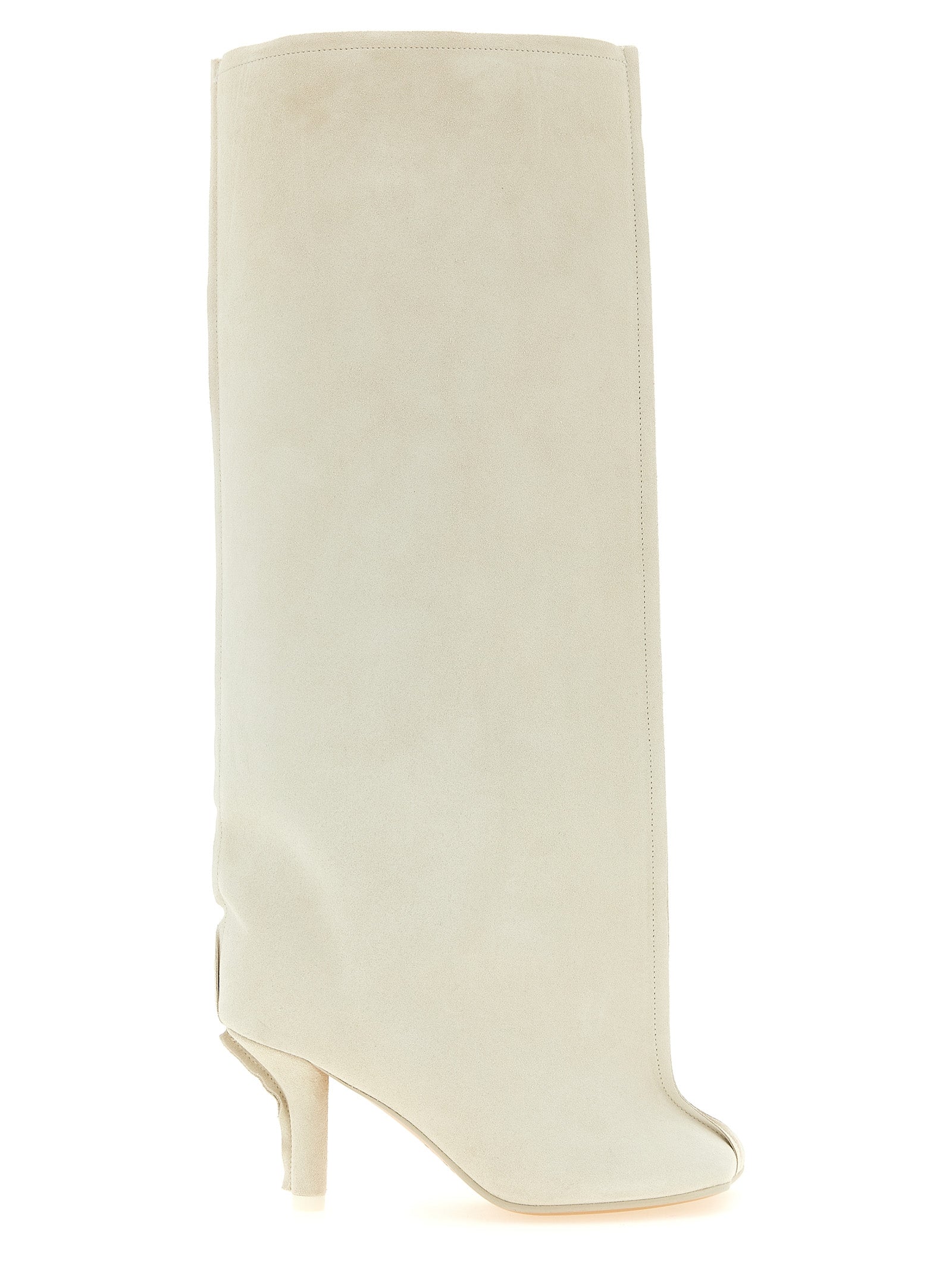 White Cowhide Over The Knee