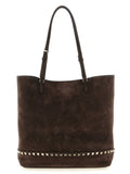 Brown Calfskin Shoulder Bag