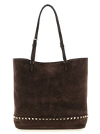 Brown Calfskin Shoulder Bag