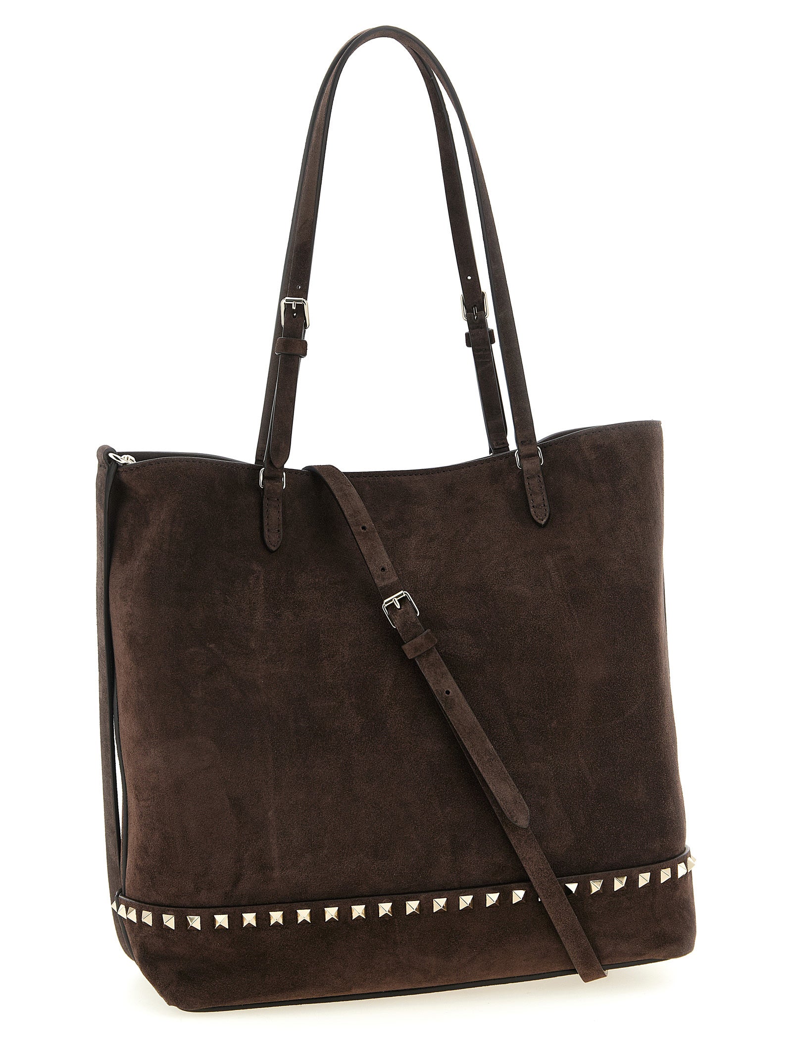 Brown Calfskin Shoulder Bag