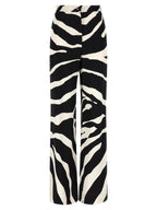 Bicolor Viscose Casual Pants