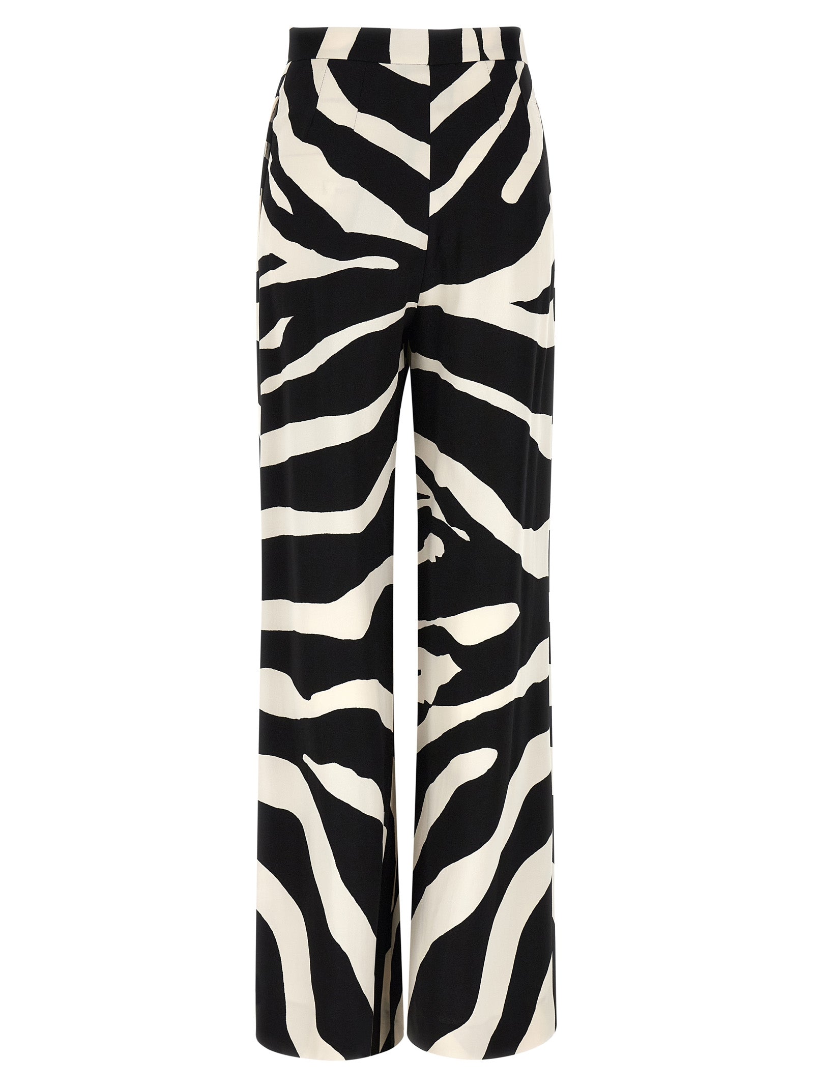 Bicolor Viscose Casual Pants