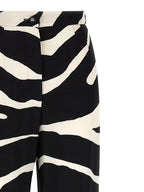 Bicolor Viscose Casual Pants