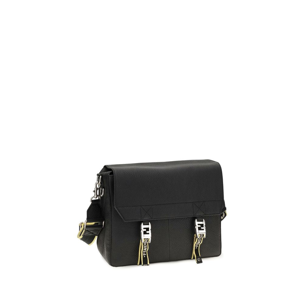 Black Calf Leather Bos Taurus Shoulder Bag