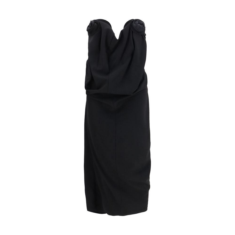 Black Wool Oves Aries Cocktail Dress