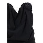 Black Wool Oves Aries Cocktail Dress