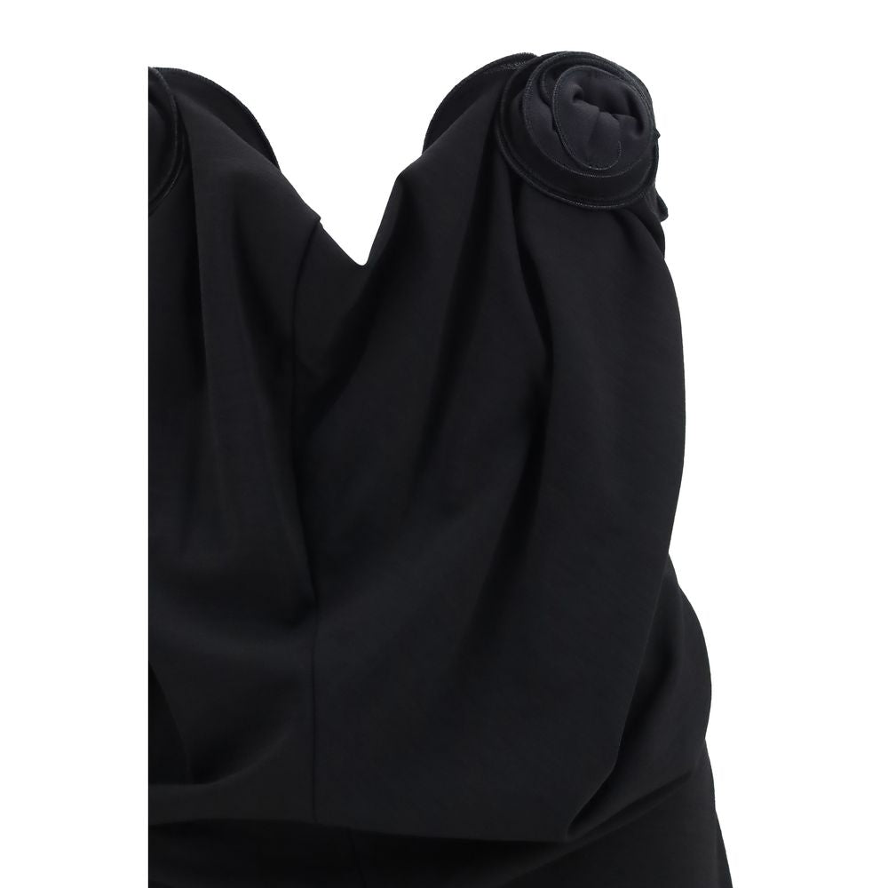 Black Wool Oves Aries Cocktail Dress
