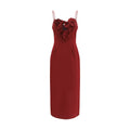 Bordeaux Cotton Cocktail Dress