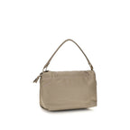 Beige Calf Leather Bos Taurus Shoulder Bag