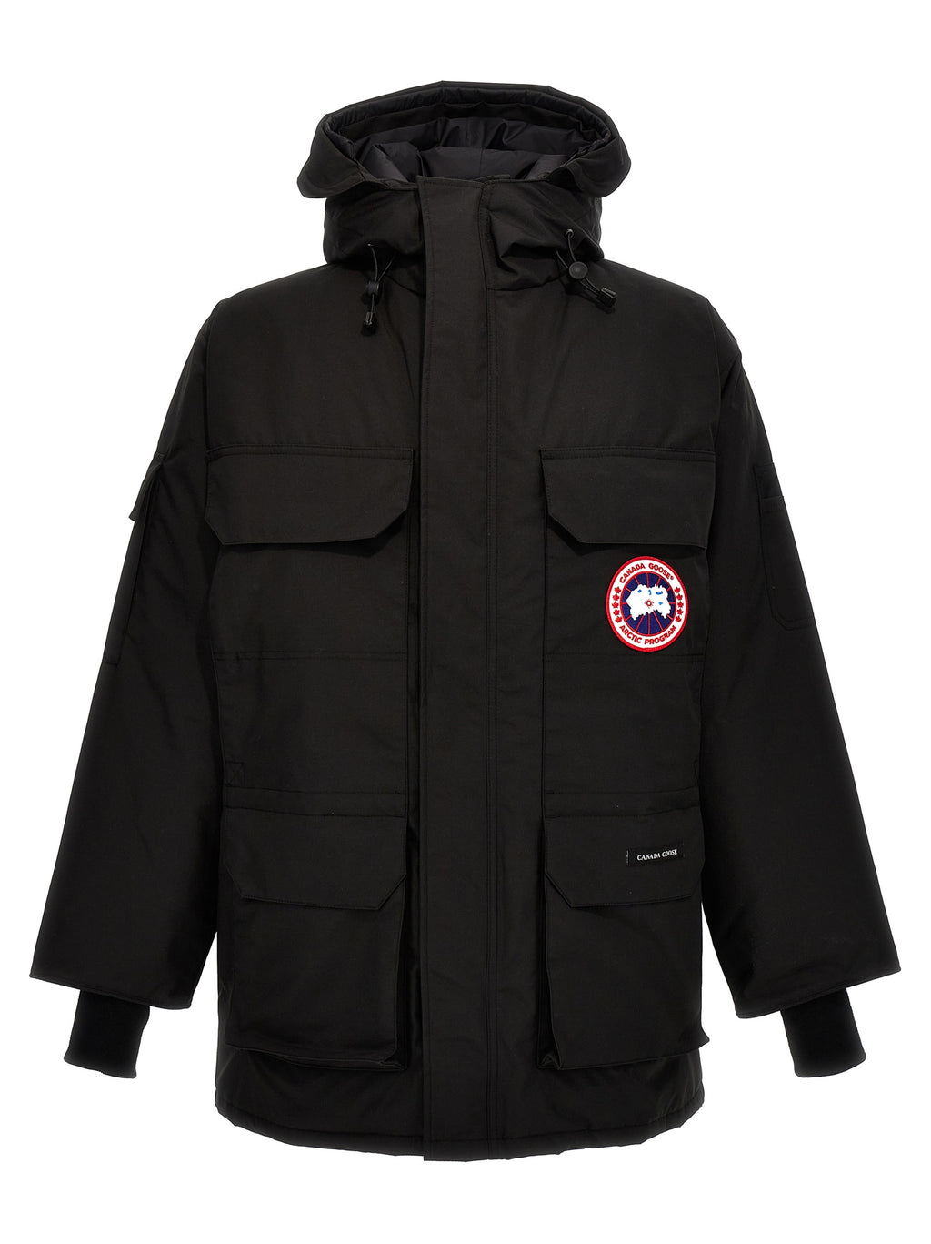 Black Polyester Parka