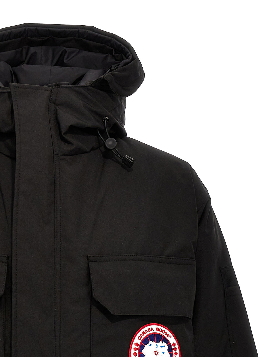 Black Polyester Parka