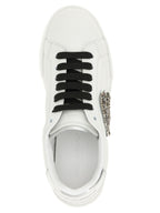 Silver Calfskin Low Top Sneakers