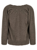 Brown Virgin Wool Cardigan