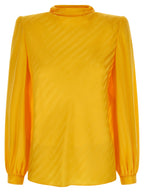 Bicolor Silk Blouse