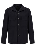 Blue Wool Blouse